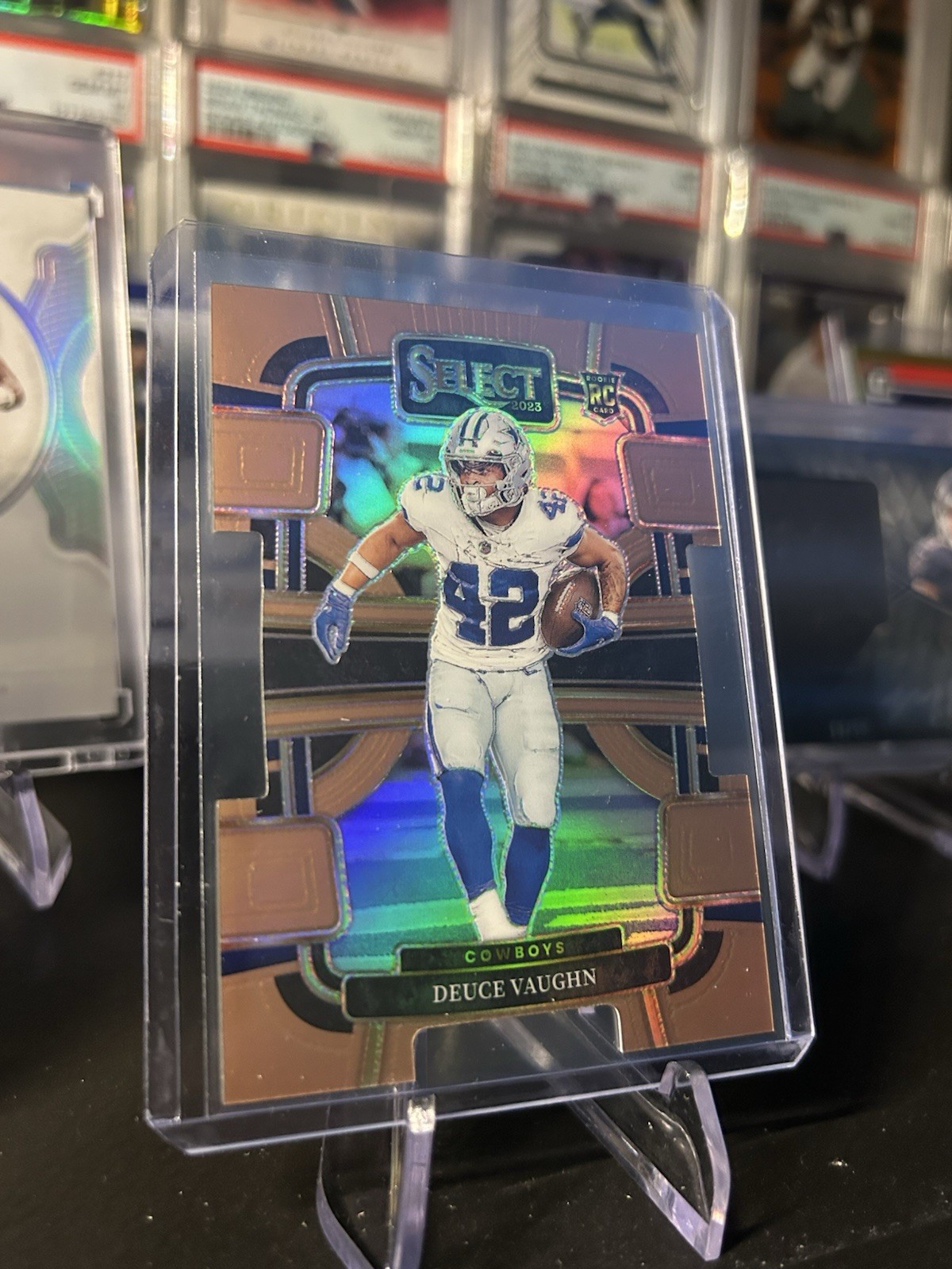 2023 Panini Select - Concourse Deuce Vaughn #28 Copper Prizm Die-Cut /299 (RC)