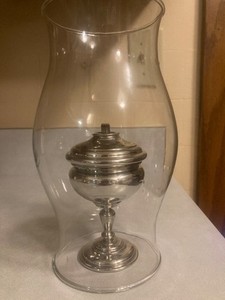 shirley pewter courting lamp