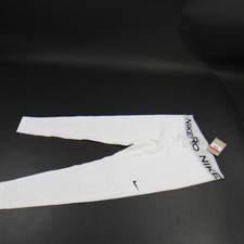 Nike Pro Compression Pants Women's White New with Tags L
