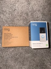 Brand New Ring Battery Video Doorbell Pro + Solar Charger (2nd Gen)