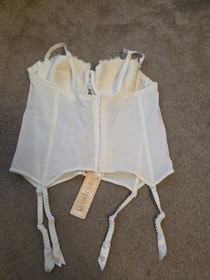 Brand New Lise Charmel Wedding Underwired Corset & Surpenders Ivory Size Uk 36B 