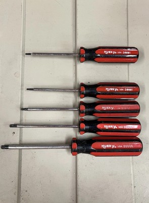 VINTAGE HUSKY USA - (2) 50001 T10, 50003 T20, 50004 T25, 50005 - TORX DRIVERS