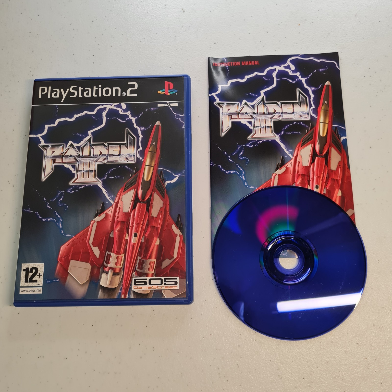 Raiden III 3 - Sony PlayStation 2 PS2 - Boxed with Manual - PAL UK