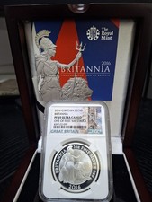 2016 BRITANNIA 1OZ SILVER PROOF £2 PF69UC one of 1st 500, COA and display box