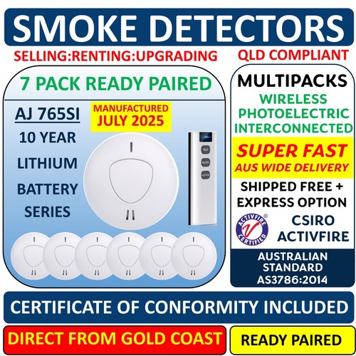 ANKA Wireless Photoelectric Interconnected Smoke Fire Alarm 10 years: Gold Coast - Picture 29 of 102
