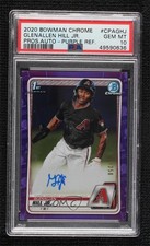 2020 Bowman Chrome Prospects Purple Refractor Glenallen Hill Jr PSA 10 Auto 0v9w