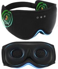 BambooCotton 3D Bluetooth Sleep Mask, 2025 New Sleep Headphones, Wireless Com...