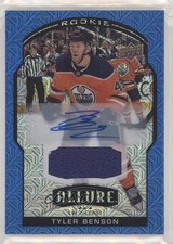 2020 Upper Deck Allure Rookie Blue Line Jerseys 7/75 Tyler Benson #84 Auto 8tn