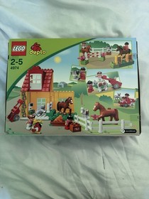 LEGO DUPLO 4974 LEGO Ville 36pc Complete Set Box Horse Cat Ages 2-5