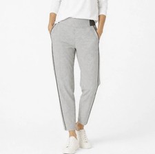 Athleta Womens Pants White Gray 6P Brooklyn Ankle Pant Polyester Blend Textured