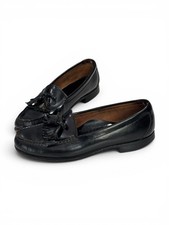 Timberland Black Leather Kiltie Tassels Dress Shoes Loafers Men’s 11 M USA Made
