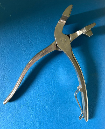 Chrome Finished Canvas Pliers Used by Artist for Stretching Canvas EUC