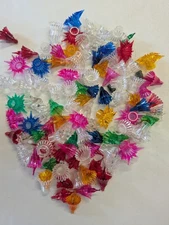 100 Vintage Christmas Mini Midget Light Bulb Reflector caps covers Flower Lot