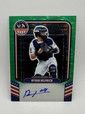 RYDER HELFRICK - 2026 USA Stars and Stripes AUTO /99 Green Pulsar Prizm - CNT-RH