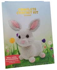 Complete Crochet Kit DIY Easter Bunny Plush Needle Creations