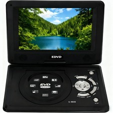 Portable DVD Player Rechargeable HD 16:9 LCD Swivel Screen AV 3D Game Function