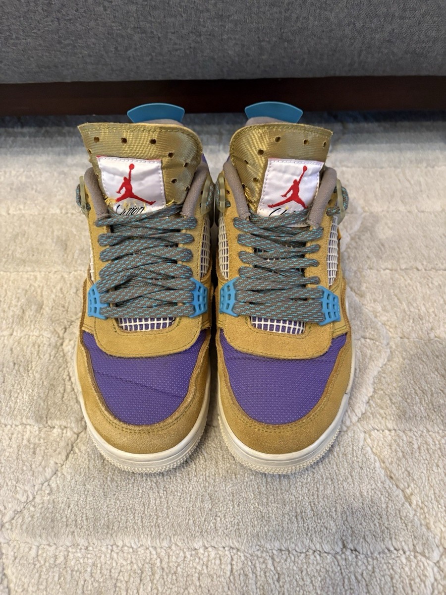 Size 5.5M - Air Jordan 4 Retro SP Union LA Desert Moss Sneakers DJ5718-300 View 6