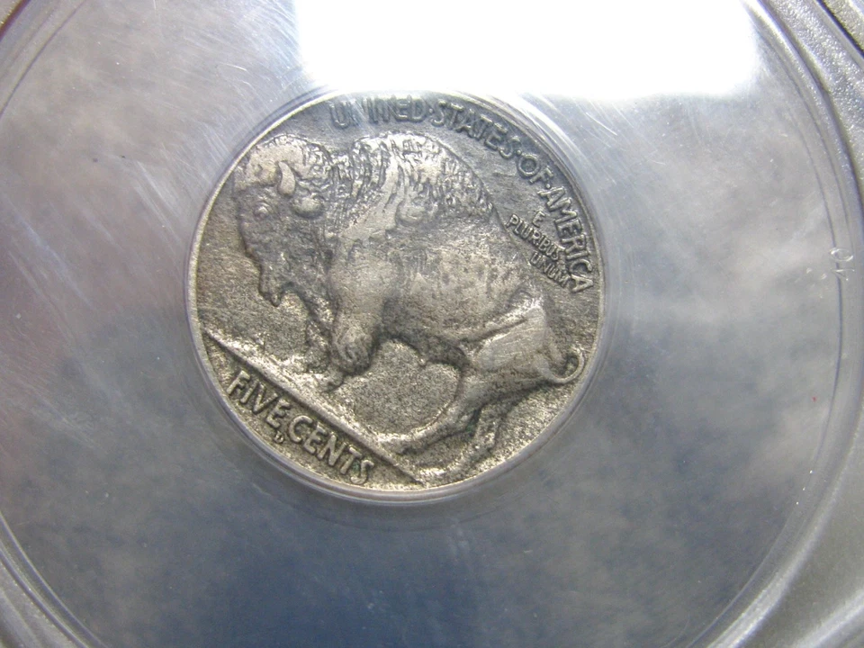 1913-D Type 2 Buffalo Nickel ---- XF-45 ANACS Graded Coin ---- #446C - Image 4 of 4