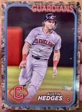 Austin Hedges 2024 Topps Update Camo Parallel SP /25 #US174