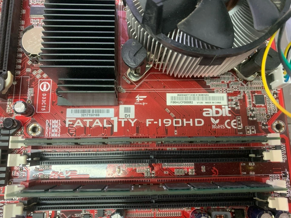 VINTAGE ABIT FATAL1TY F-I90HD, CPU And RAM - Image 2 of 3