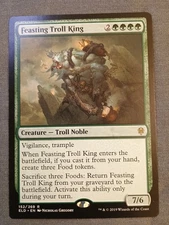 Feasting Troll King Throne of Eldraine Regular NM R 152/269