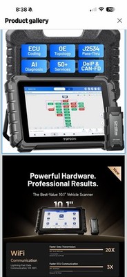 TOPDON ONE Lite Bidirectional J2534 Programming Online Coding Diagnostic Scanner