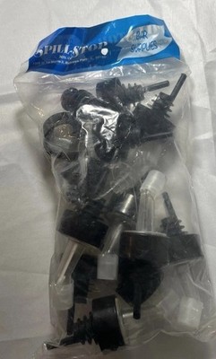 120 Liquor Bottle Free Flow Spouts Pourers Red Black Bulk Lot (10 bags of 12)