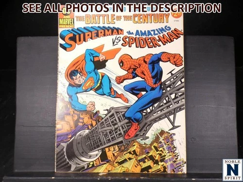 Superman vs the Amazing Spider Man 1976 DC Marvel Treasury Book VG/FN (HG)