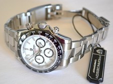 NEW Pagani Design PD-1644 Stainless WHITE with BLACK SUB RINGS Quartz US SELLER