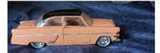 1954 Ford Customline Diecast Model Car Orangeblack Opening Hood Doors Trunk 1954 Ford Customline Diecast Model Car Orangeblack Opening Hood Doors Trunk