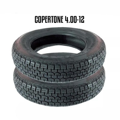 Coppia Pneumatici Posteriori Deestone 4.00-12 D817 8PR - Per Ape Car Piaggio TM 703 E Ape 602 - Rinforzati