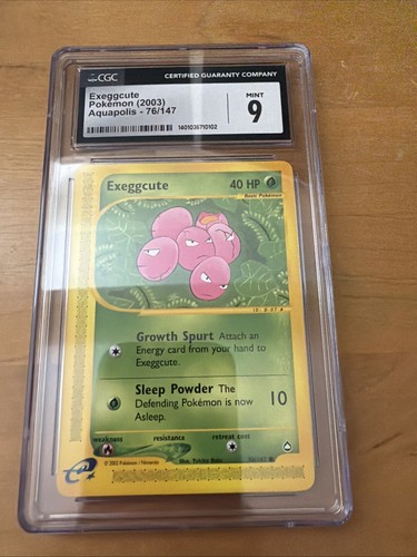 Exeggcute graded CGC 9 for sale on eBay