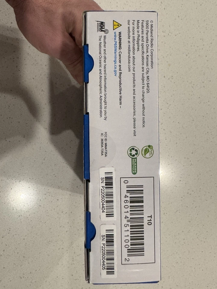 Radios bidireccionales Midland X-Talker -Alcance de hasta 20 millas con 22 canales - Modelo T10 Foto 3 de 3