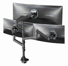 VIVO Triple Monitor Arm Stand STAND-V300D for Ultrawide Screens up to 49”