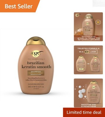 Luxurious 13oz Shampoo with Coconut & Keratin   Ever-Straight Brazilian Therapy