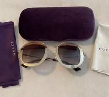 GUCCI SONNENBRILLE GOLD GG0105S FARBVERLAUF RUND NEU