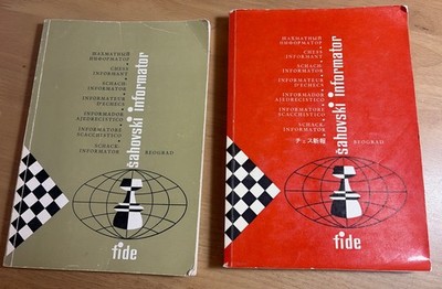 Lot 2 Chess Informant Sahovski Informator #1 & #30 FIDE Yugoslavia Paperback