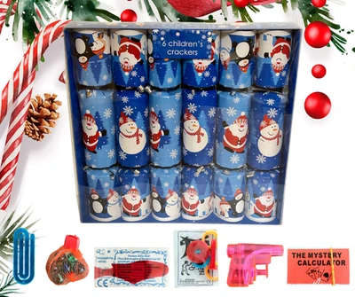 DAVEMAGIC Christmas Crackers Traditional Games x 6