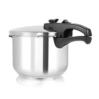 T80244 6L/22cm Pressure Cooker with Steamer Basket, Stainless Steel