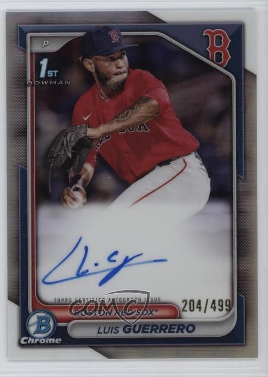 2024 Bowman Chrome Prospect Refractor 204/499 Luis Guerrero #CPA-LG Auto 1qo5