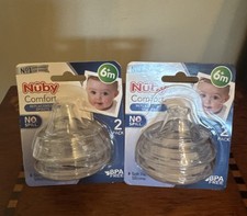Nuby Comfort Replacement Spout 6 Months - 4 Pack