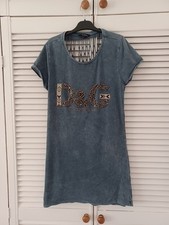 Striking Dolce & Gabana grey T-shirt,small,embellished, mesh-type back detail