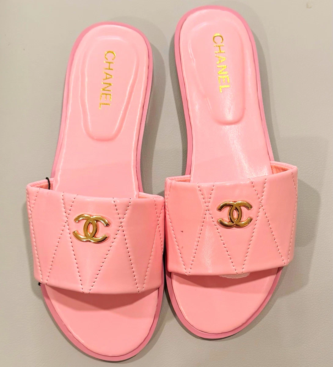 CHANEL ♡ フラットサンダル 37 ピンク 夏 旅行 ビーチ ココビーチ CHANEL ♡ フラットサンダル 37 ピンク 夏 旅行 ビーチ ココビーチ