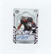 2024 Trinity auto RC Javon Baker Purple SP #8/10 New England Patriots Clear