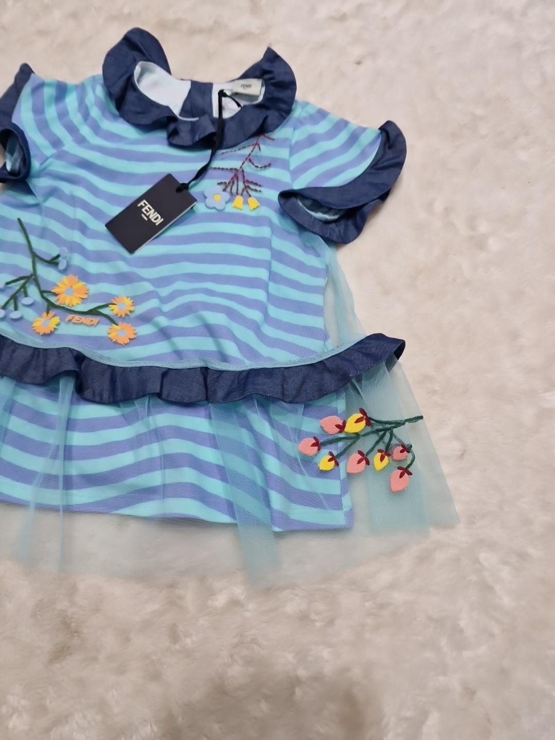 Fendi Baby Girls Lace Tutu Dress Age 9 months Bnwt thumbnail 3