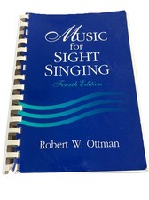 Music for Sight Singing Fourth Edition Comb-binding Ottman Few Marks/Notations