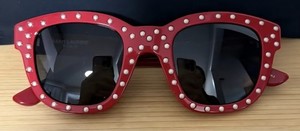 🌺Yves Saint Laurent Sunglasses Surf Stud Studded Red Smoke SL 100LOU 004🌺