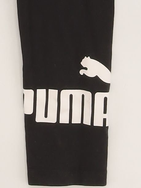 ALTRA Puma leggings donna UK 10 nero 100% altro lunghezza intera