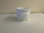 FENTON Milk Glass Cauldron Kettle Topper Candle Holder DAISY & BUTTONS 2,5”