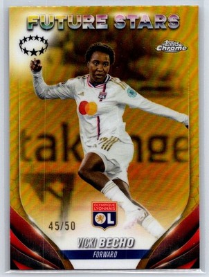 2023-24 Topps Chrome UEFA Women's Vicki Becho Gold Refractor /50 #82